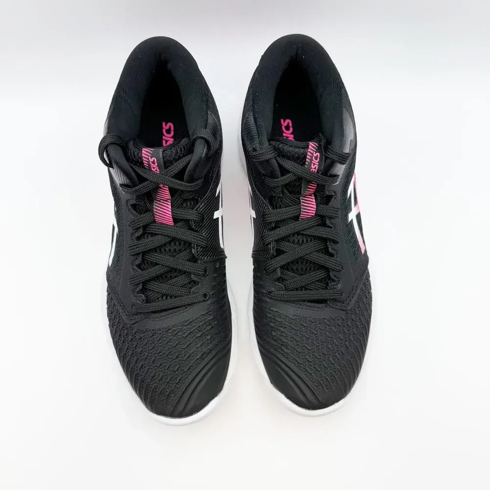 ASICS Womens Netburner Ballistic Ff Mt 3 Volleyball Shoes US 7 Black Pink NWOB
